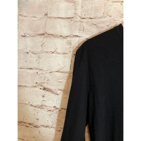 Maette Top Women Medium Black Ultra Bell Sleeve Cotton Modal Stretch Whimsy Goth - Picture 5 of 14